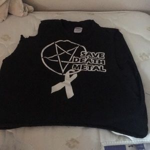 SAVE DEATH METAL CROP
